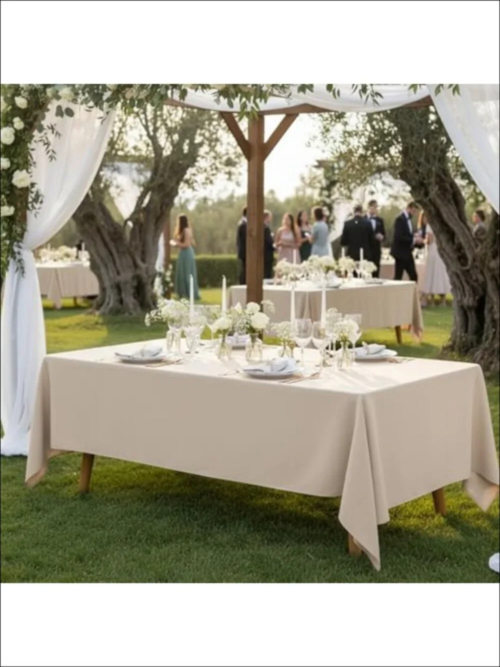 2 Pack 60x102 Inch Rectangle Polyester Tablecloths Dining Table Cover